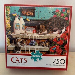 Buffalo Cat "doorstep Raiders" 750 piece puzzle